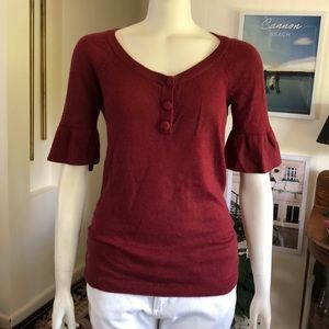 Very soft! 57% rayon, 40% nylon, 3% cashmere